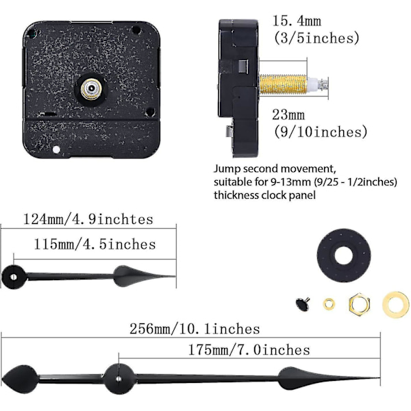 Lång axel hög vridmoment klockrörelse klockmotor med 7 tum spade händer Fz51-3  (ZYH)