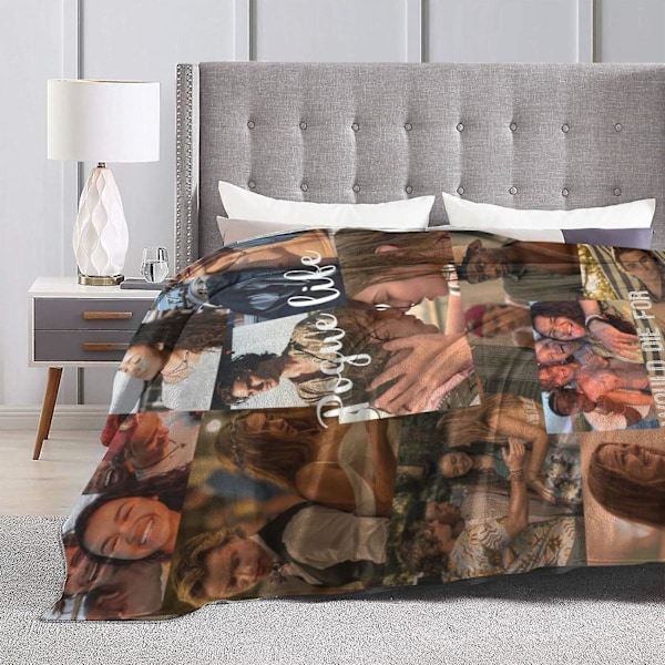 Outer Banks Slängfiltar Mjuk och bekväm varm luftkonditionering Flanellfilt för bäddsoffa Car Camp filt (ZYH) 80x60in 200x150cm