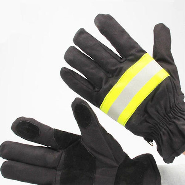 Brandmännens handskydds handskar, flamskyddat arbete, med reflextejp  (ZYH)