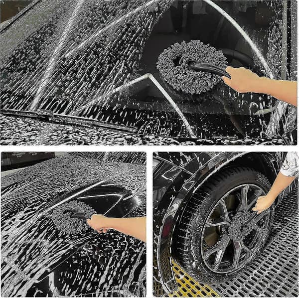 2-pakning Mini Mikrofiber Bil Dash Støvbørste, multifunksjonell Bilrengjøringsbørste