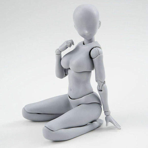 Artists Sketch Rörlig Lem Action Figur Modell Flexibel Kropp Mänsklig Mannequin (DPD) 01 Manager male gray