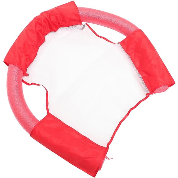Flytande Poolstol Nät Bad Noodle Stol Vattenvila 34x34x6.5CM Röd 1-pack