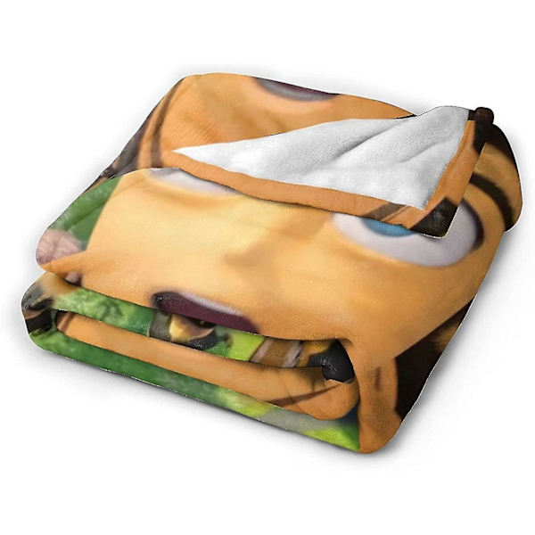 The Bee Movie Ultra-mjuk mikrofleecefilt Heminredning Lättvikt för bäddsoffa -P551 (ZYH) 60x50in 150x125cm