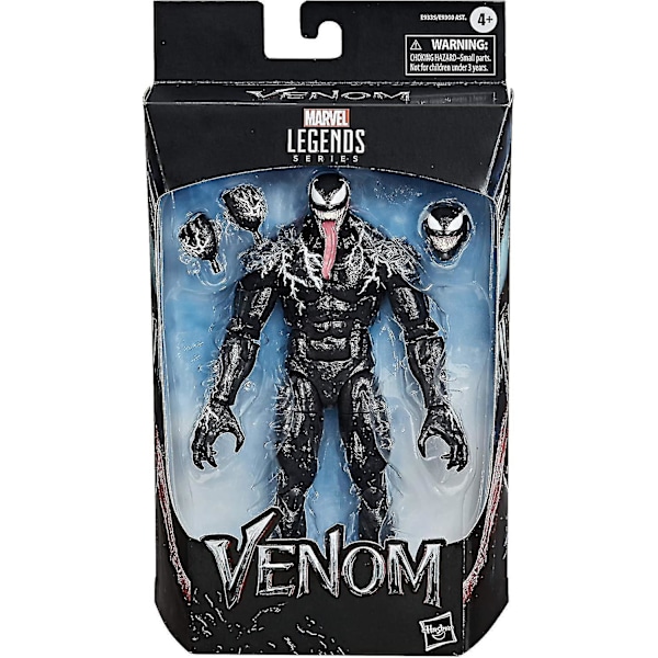 Sunrain Marvel Legends Series Venom 6-tums samlarfigur Venom-leksak, förstklassig design och 3 tillbehör (ZYH)