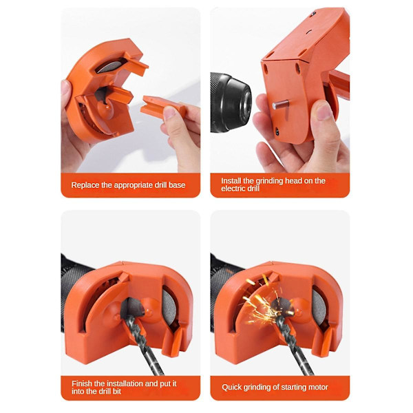 Multifunktionell borrslip med diamantslipning för slagborr (ZYH) Orange