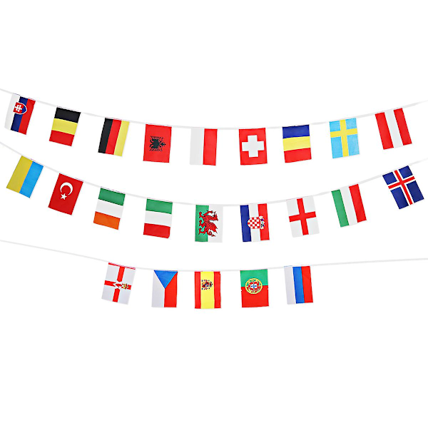 Fotbollsflaggor Bunting Flags Banner Flaggor 2021 Europacup Bunting Europa Bunting Football Blm Flag (ZYH)