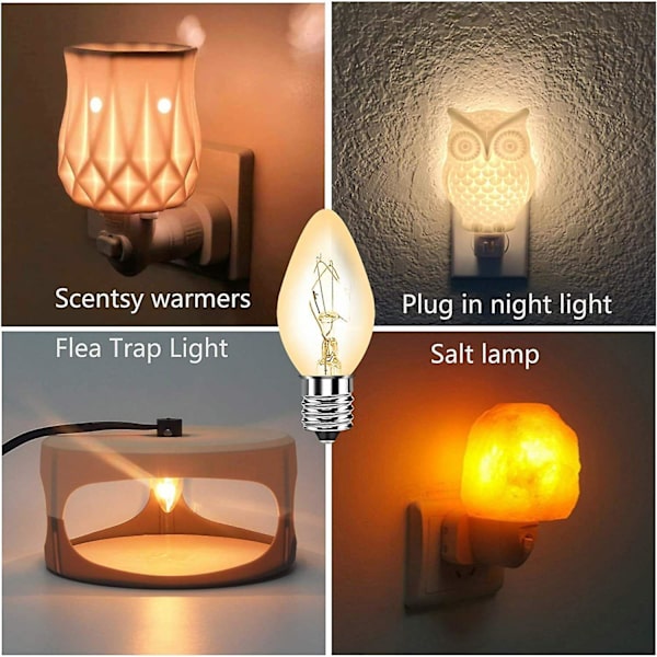 4st utbyteslampa E12 7w glödlampor för Sticky Dome Sticky Flea Trap Killer (ZYH)