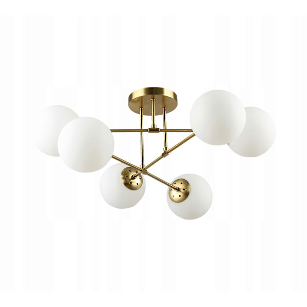 Krislamp Aster 6 Pendellampe - E27 Lyspunkter