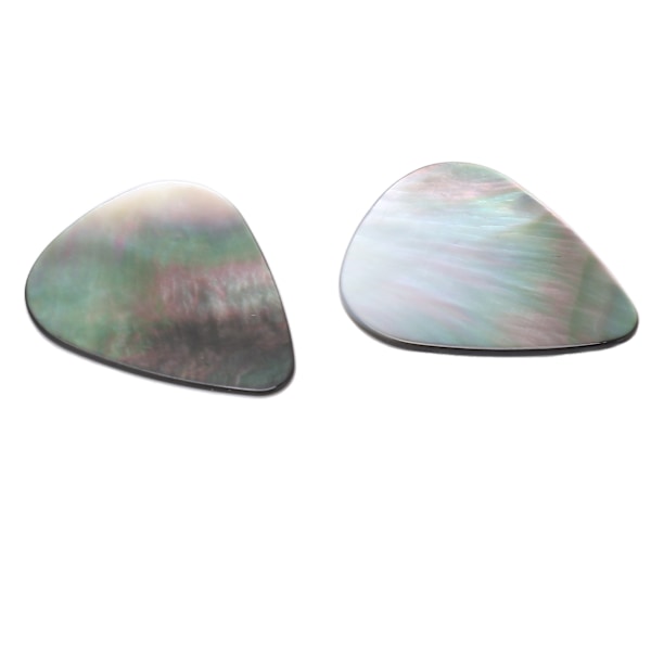2PCS Set Gitarrplektrum Skal Tåradroppsformade Akustiska Gitarrplektrum för Uklele Bas LC19 Färgglada  (ZYH)