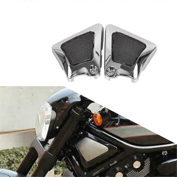 1 par L&R Front Airbox Ramme Hals Side Cover til V-Rod VRSCD VRSCDX VRSCA 2002-2017, C