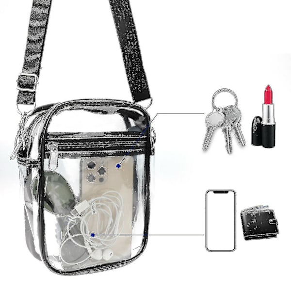 Genomskinlig väska transparent väska (ZYH) L