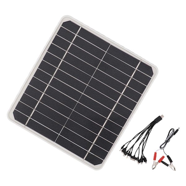 10W 12V Solpanel Billaddare 10 Watt 12 Volt Solpanel för Laddning Bilar Mobiltelefon Batterier  (ZYH)