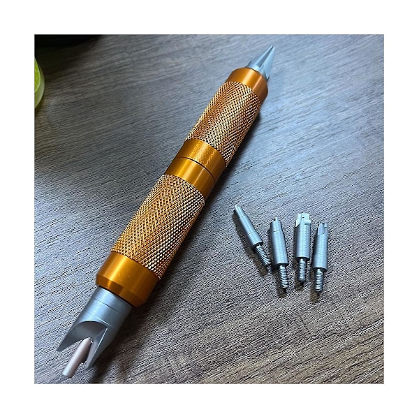 Case Prep Multitool, Case Chamfer Deburring Hand Tools för omladdning, Primer Pocket Cleaners Reamers (ZYH) Orange