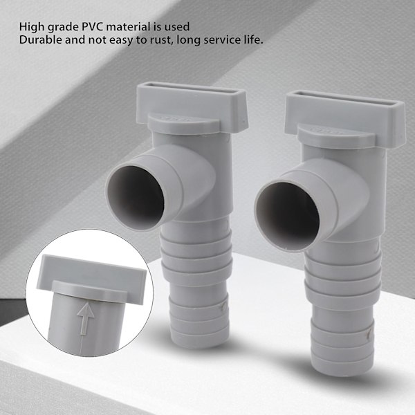 Intex Bestway Poolsun Underhålls-/Stoppventil för pooler med 32 mm slanganslutningar (ZYH)