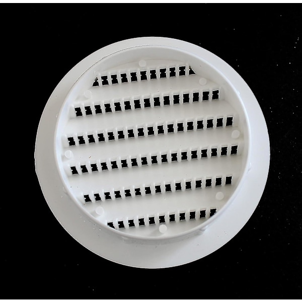3\" Rund Plast Lamell Soffit Luftventil Reptil Gallerlock (16, Vit)  (ZYH)