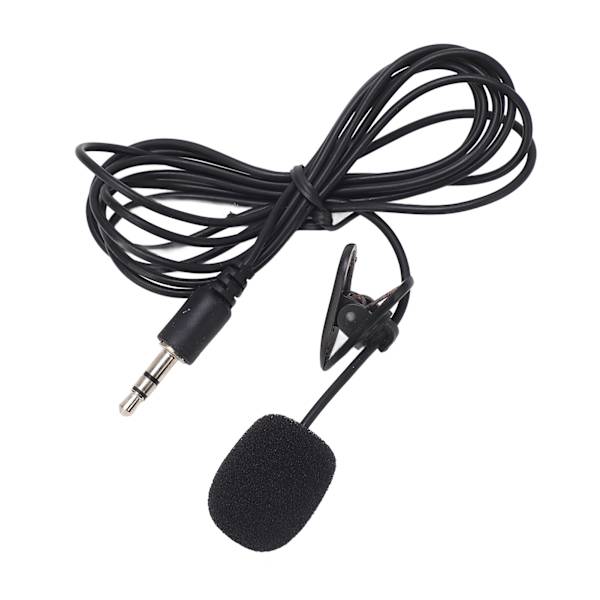 Klippmikrofon Handsfree Brusreducerande 3,5 mm-kontakt Klippmikrofon för IOS PC-kamera MP3 (ZYH)