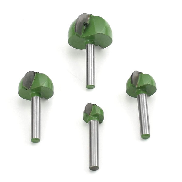 4 st 6 mm skaftfräs kärnboxbits, cnc rund spårfräs 16 mm/22 mm/25 mm/32 mm (ZYH)