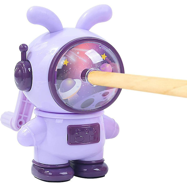 Rymdkanin pennvässare, pennvässare, tecknad pennvässare, kreativ barnpennvässare, pennvässare  B2 ZD  (ZYH) Purple