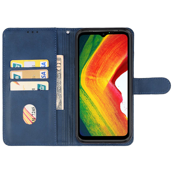 För Ulefone Power Armor 19 Läder Telefonfodral  (ZYH) Blue