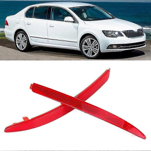 2 st Bakre stötfångarreflexer 1Z0945105 Passar Skoda Octavia 2010-2014