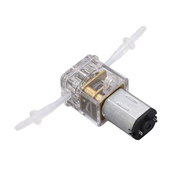 Mini peristaltisk pump transparent skal 1 ml/min flöde 0,001 m lyft vätskedoserings pump för skönhet medicinsk instrument 6V 30ma  (ZYH)