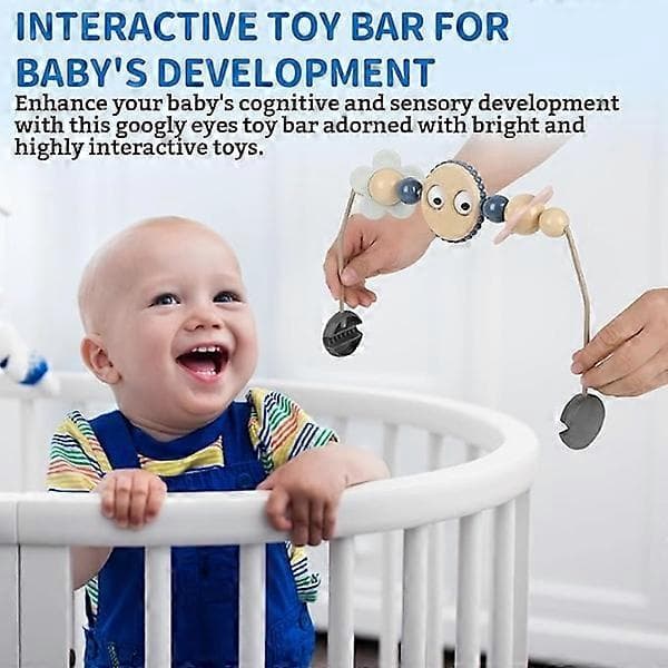 Babygym legetøjsbøjle - Googly Eyes legetøjsbøjle til klapvogn