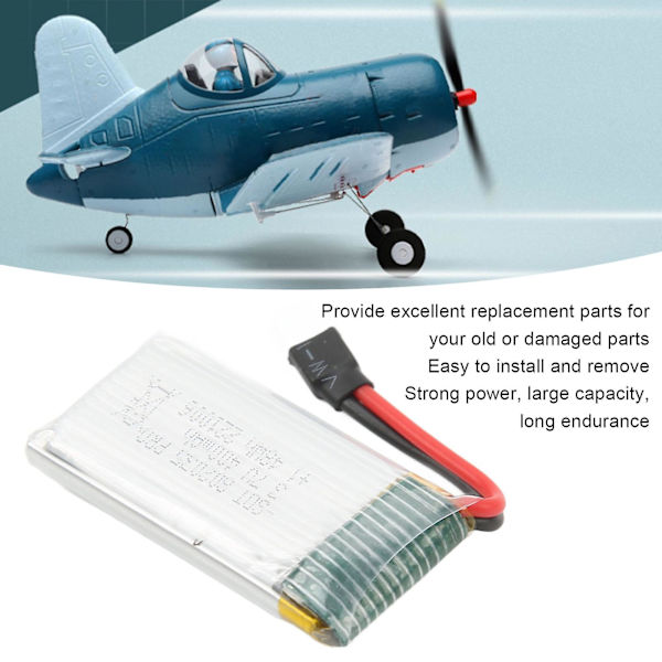 WLtoys XK A500 reservdelar - 3,7V 400mAh 25C litiumbatteri (DPD)