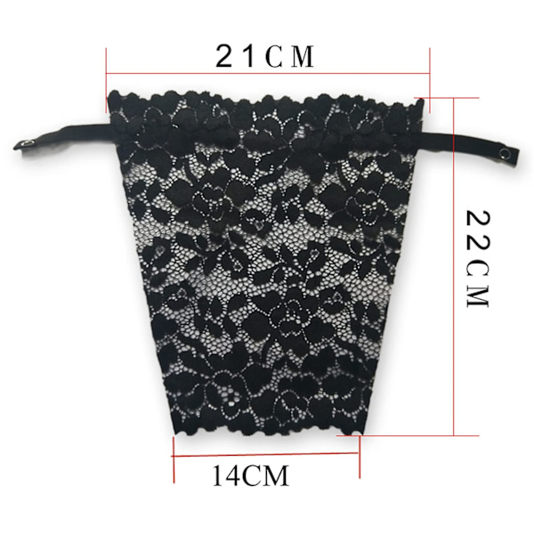 Spetsklädd bh-skydd, osynlig bh-klyvning, täckning för låg urringning, spetslinne, clip-on mock camisole bh för kvinnor (ZYH)