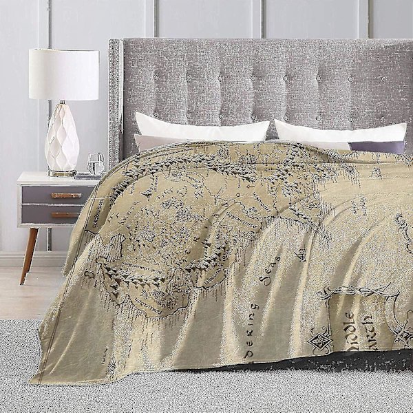 Middle Earth Map Lord Of The Rings Ultra-soft Micro Fleece Blanket Forcouch Fur Plush Throw Blankets  (ZYH)