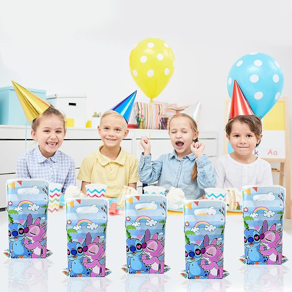 30 st partypresentpåsar för Lilo & Stitch, Stitch födelsedagsfestdekorationer, Stitch festgodispåse (ZYH)