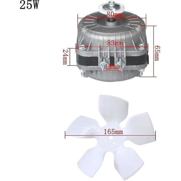 220v Kylskåpsfläktmotor Kylskåp Frys Ventilerad Kylskåp 25W 35W 40W 60W För Ventilerad Kallhytt (ZYH)