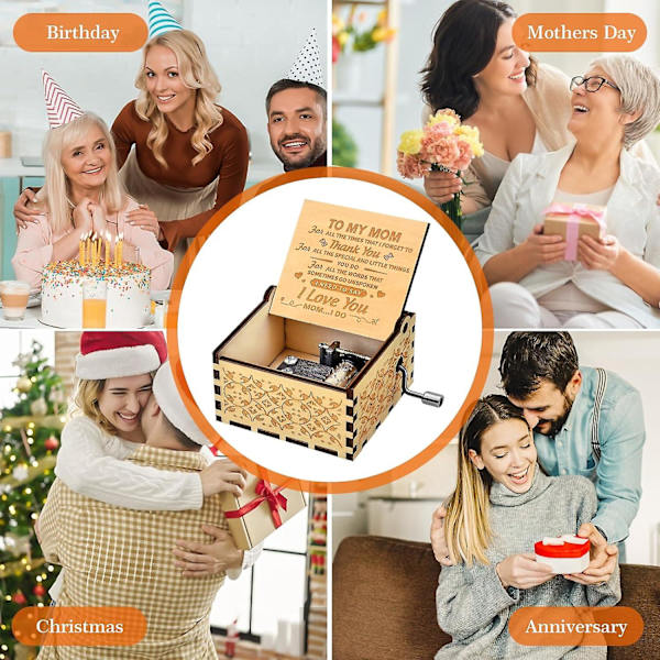 Musikdosa, Mors dag för mamma Presenter från dotter Presenter till mamma (ZYH)