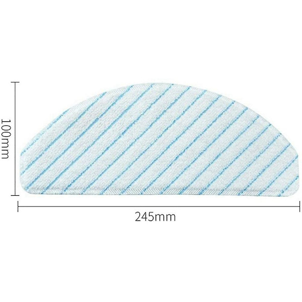 100 st disponibel mikrofiber moppdynor för Deebot Ozmo T8 T9 Aivi N8 Pro+ dammsugardelar (ZYH)