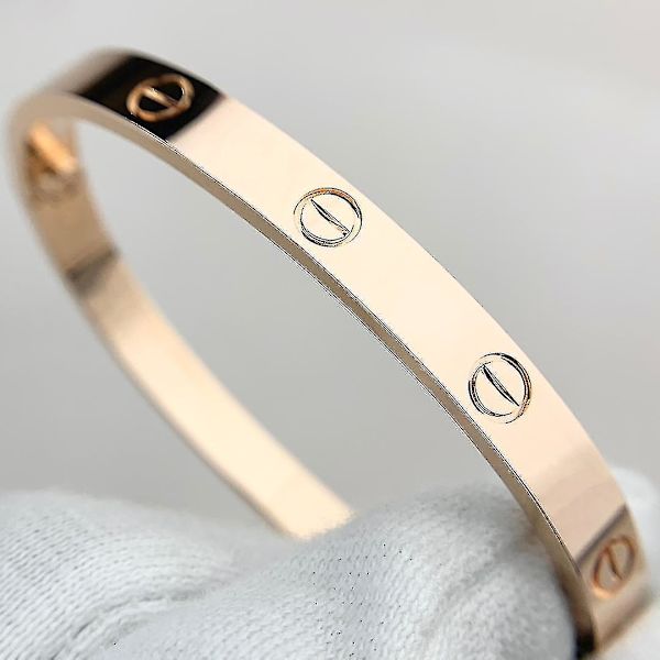 Lyxig designer 316l rostfritt stål 18k guldpläterat varumärke kärleksskruvmejsel (18 cm)  (ZYH)