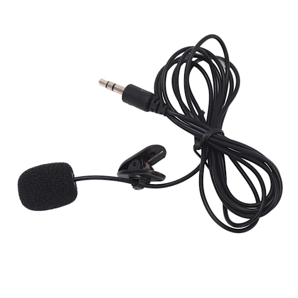 Klippmikrofon Handsfree Brusreducerande 3,5 mm-kontakt Klippmikrofon för IOS PC-kamera MP3 (ZYH)