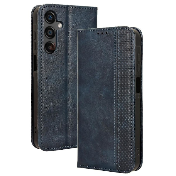 För Samsung Galaxy A25 5G Läderfodral Magnetiskt Automatisk Stängning Telefonfodral  (ZYH) Blue Samsung Galaxy A25 5G (Global)