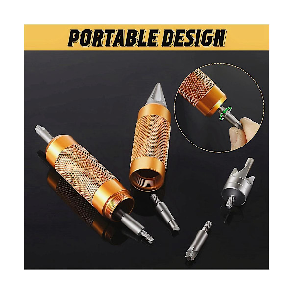 Case Prep Multitool, Case Chamfer Deburring Hand Tools för omladdning, Primer Pocket Cleaners Reamers (ZYH) Orange