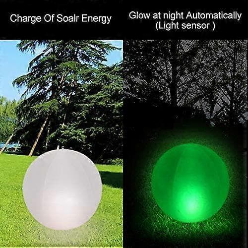 Esuper 40cm Solar Pool Light Ball, Sphere Floating Light, Utomhus Solar Floating Pool Light Ball, För Trädgård (4PCS) [Energiklass A+]