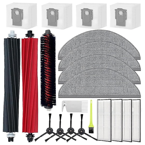 För S8 Pro Ultra Robotdammsugare Huvudsida Borste Hepa Filter Moppduk Dammsugarpåsar Tillbehör Reservdelar - XC  (ZYH) As Shown