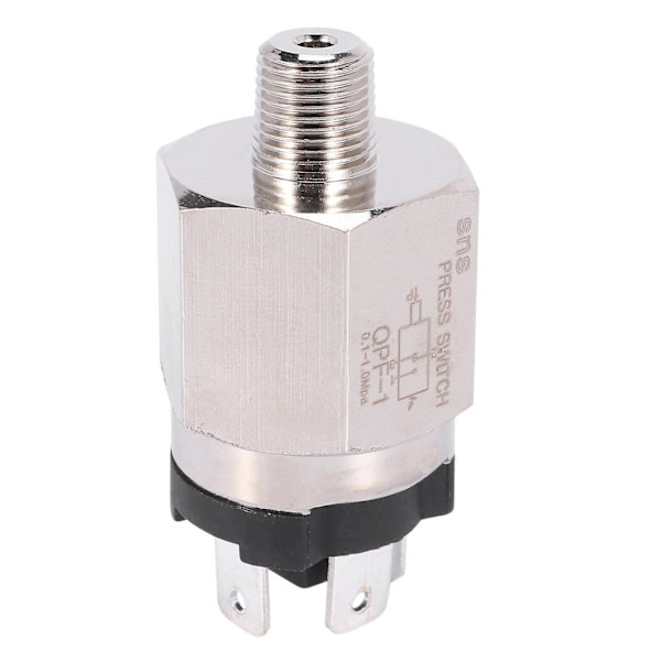 Justerbar tryckbrytare Pneumatisk tryckbrytare Tryckregulator Tryckkontrollbrytare- QPF-1  (ZYH) silver