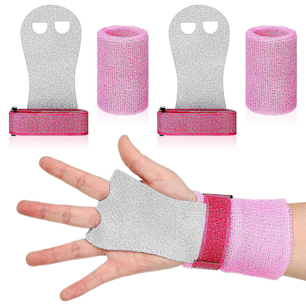 4 st Gymnastics Grips och handledsskydd Bar Grips Handflateskydd och handledsstöd för barns träning (ZYH) As Shown