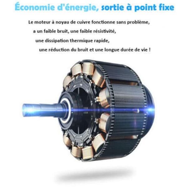 Liten 12,7 cm (5 tum) USB-bordsfläkt. Tyst mini elektrisk bordsfläkt. Blå.