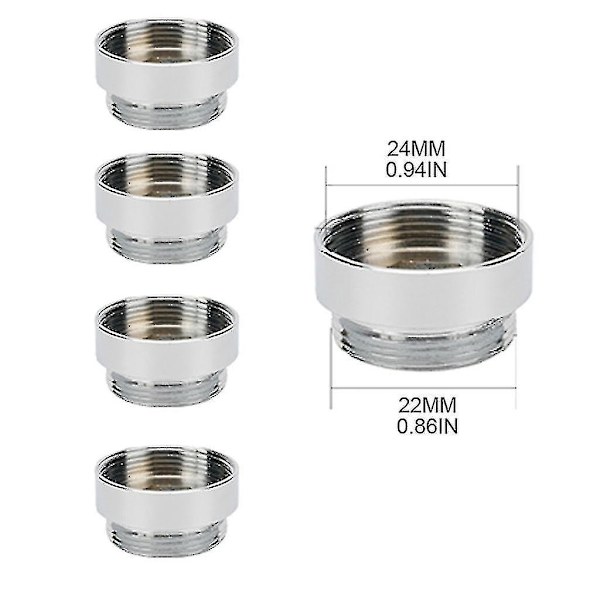 5 st Kranadaptersats Kök Hane Hona Mässing Kranadapter Vattenrenare Luftare Anslutning Mässing Luftare Adapter-2- (DPD)