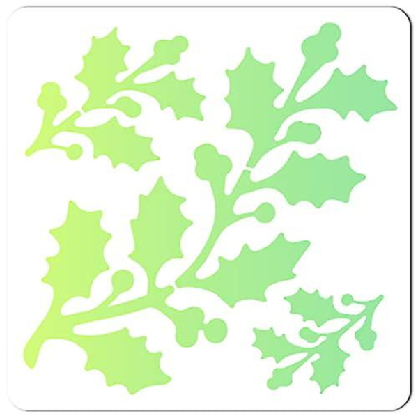 Ko-blomma stencil, återanvändbar stencil för lantgårdsdjur, mallar för målning på trävägg canvas 11,8x11,8 tum DIY bondgård konst hantverk  (ZYH)