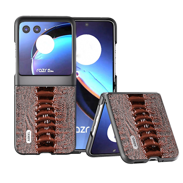 Abeel Weilai-serie mobilfodral för Motorola Razr 40 Ultra (DPD) Coffee