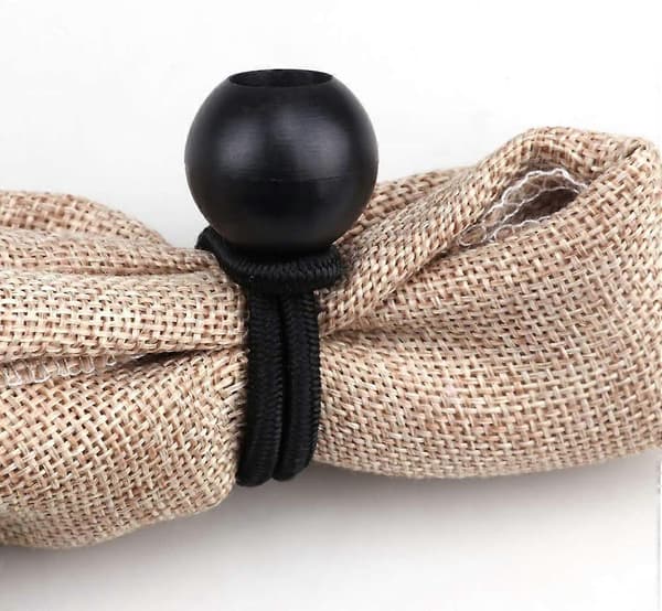30-pak bungee-bolde, sort kugle-bungee kraftig, 10 cm presenning