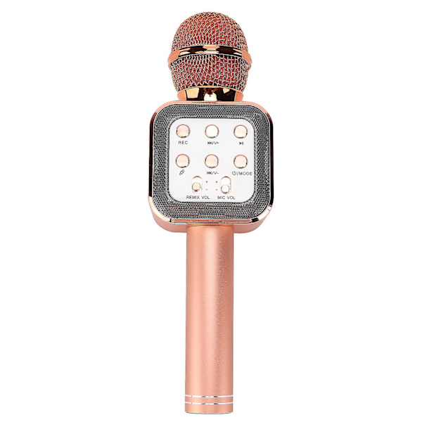 Trådlös Bluetooth Karaoke Mikrofon Högtalare - Bärbar Handhållen 5W - Roséguld  (ZYH)