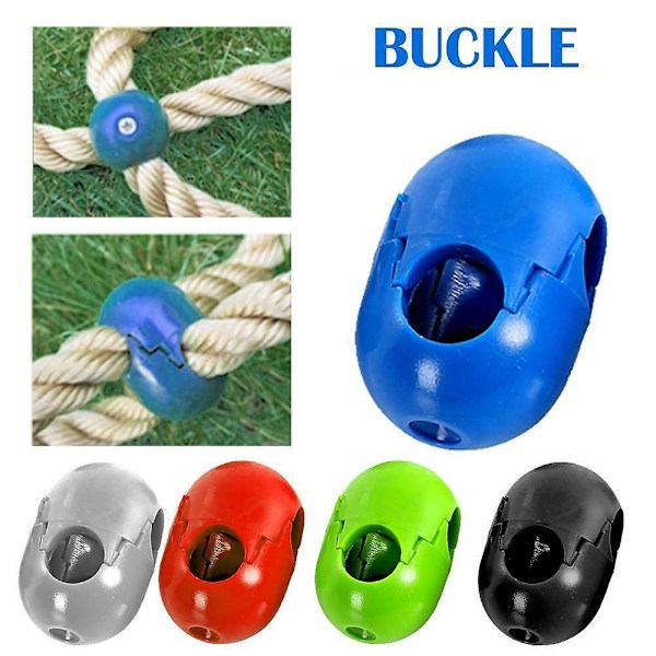 5 st Barn Klättring Rep Nät Plast Spänne Koppling Utomhus Gunga Tillbehör  (ZYH) Random Color 12mm