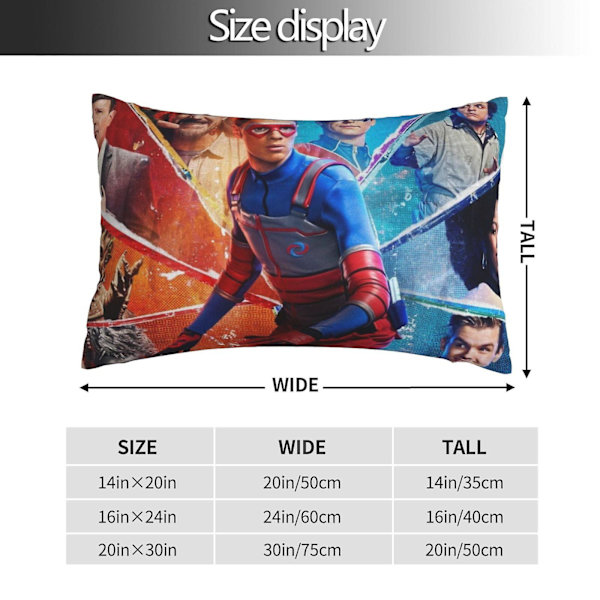 Henry Danger Örngott Dekorkudde Kuddfodral med dold dragkedja för bäddsoffa sovsal Bilsoffa Case AMQ11514"x20" (ZYH) 60x40cm 16x24in