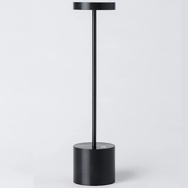 Sladdlös bordslampa, laddningsbart batteri, 2 ljusstyrkanivåer, sänglampa, för vardagsrum, sovrum, kontor, studio (ZYH)
